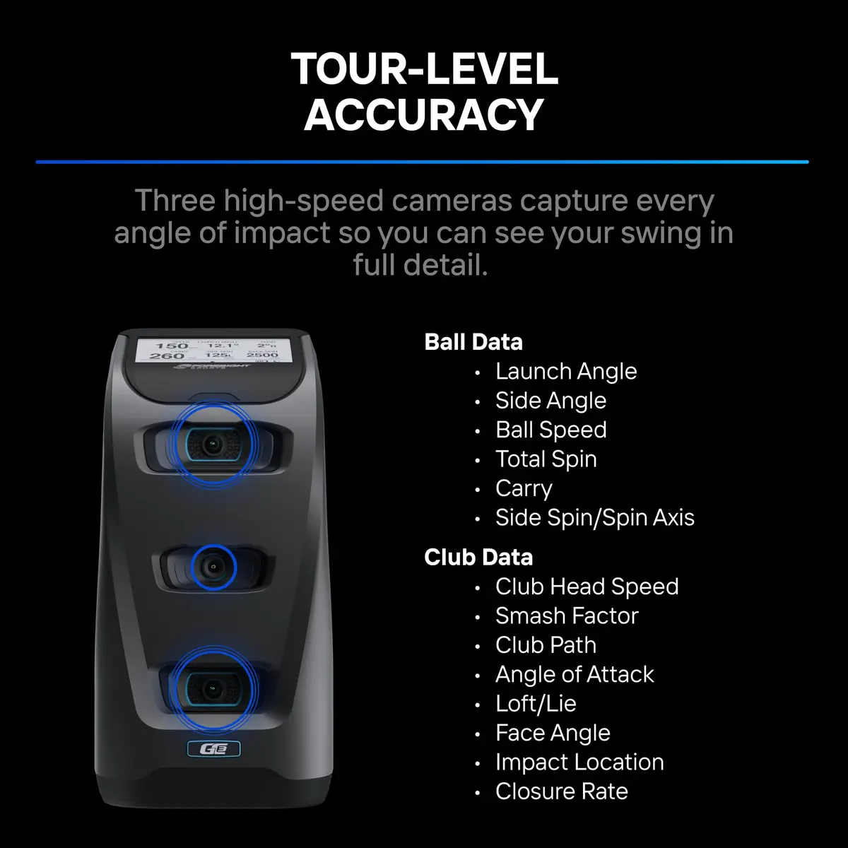 Foresight Sports GC3 Golf Launch Monitor and Rangefinder Bundle | Tour-Level Data & Link-Enabled Tech (70-120 chars) - view 4
