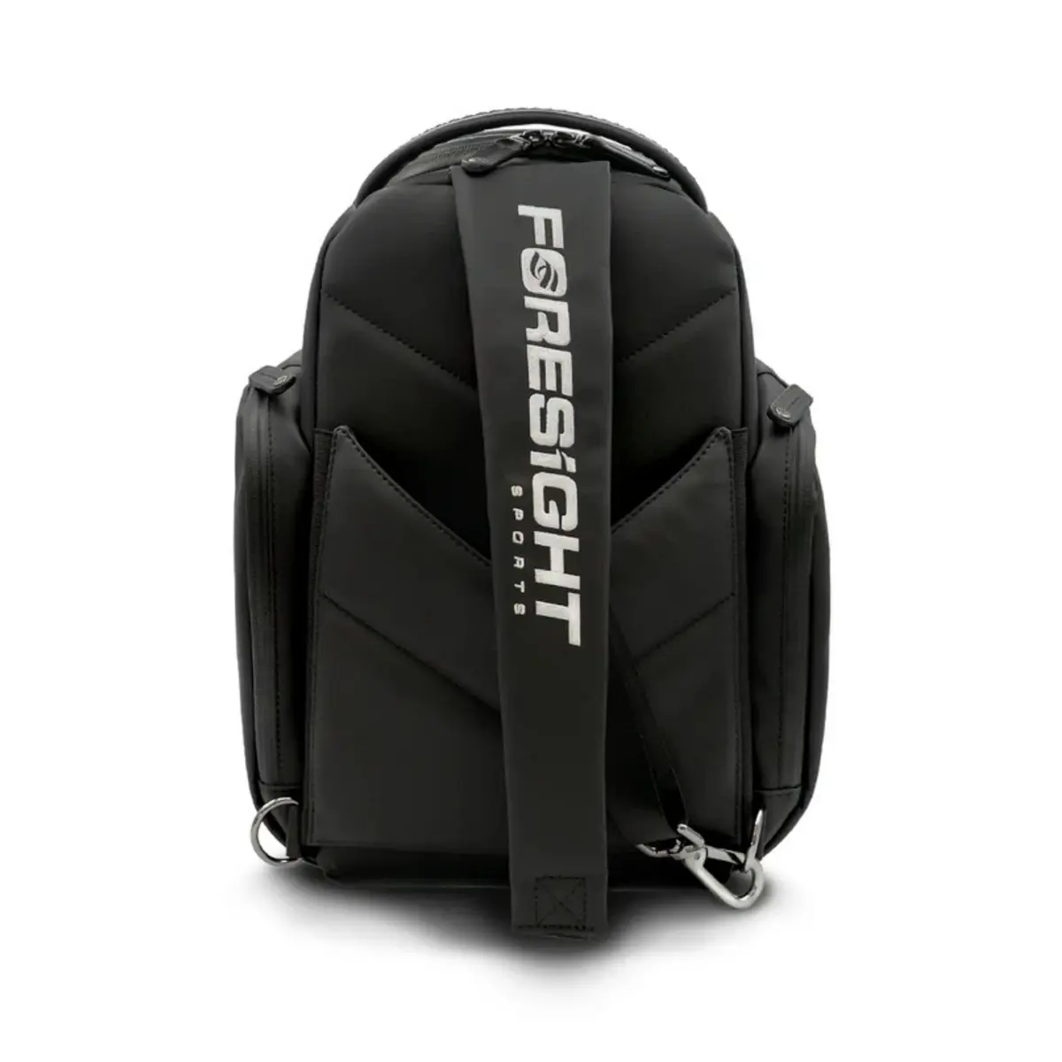 Foresight Sports Vessel Premium Sling Bag | Synthetic Leather, Black, Solid - view 2