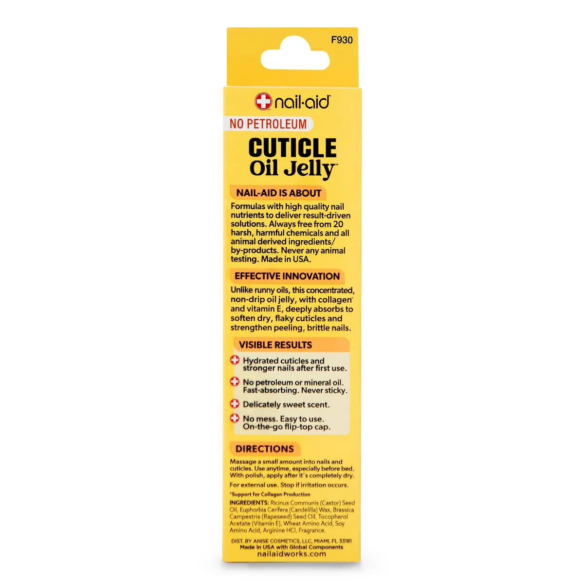 Nail-Aid Cuticle Oil Jelly 0.64 Oz | Non-Drip, Press-On Friendly, Deep Moisturization - view 5