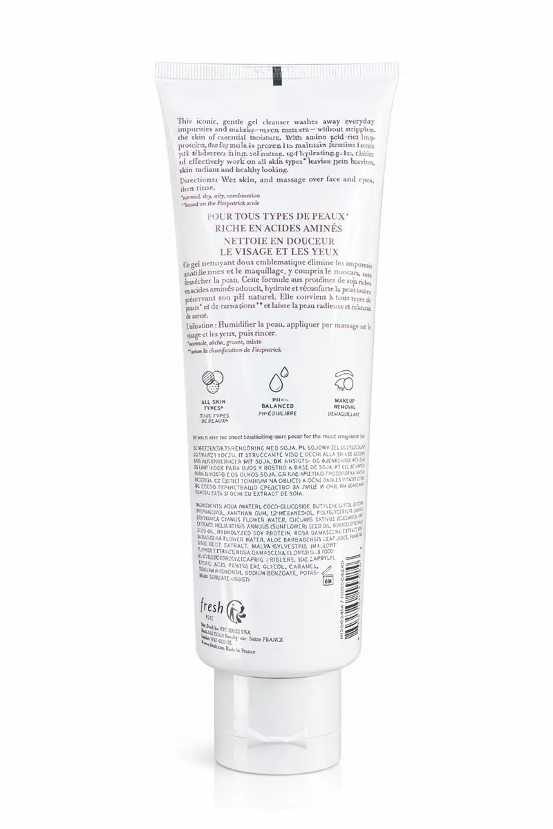 Fresh Soy Face Cleanser Value Size 250 mL (8.4 fl oz) Gentle Gel Facial Cleanser for All Skin Types | Removes Makeup + Sunscreen - view 2