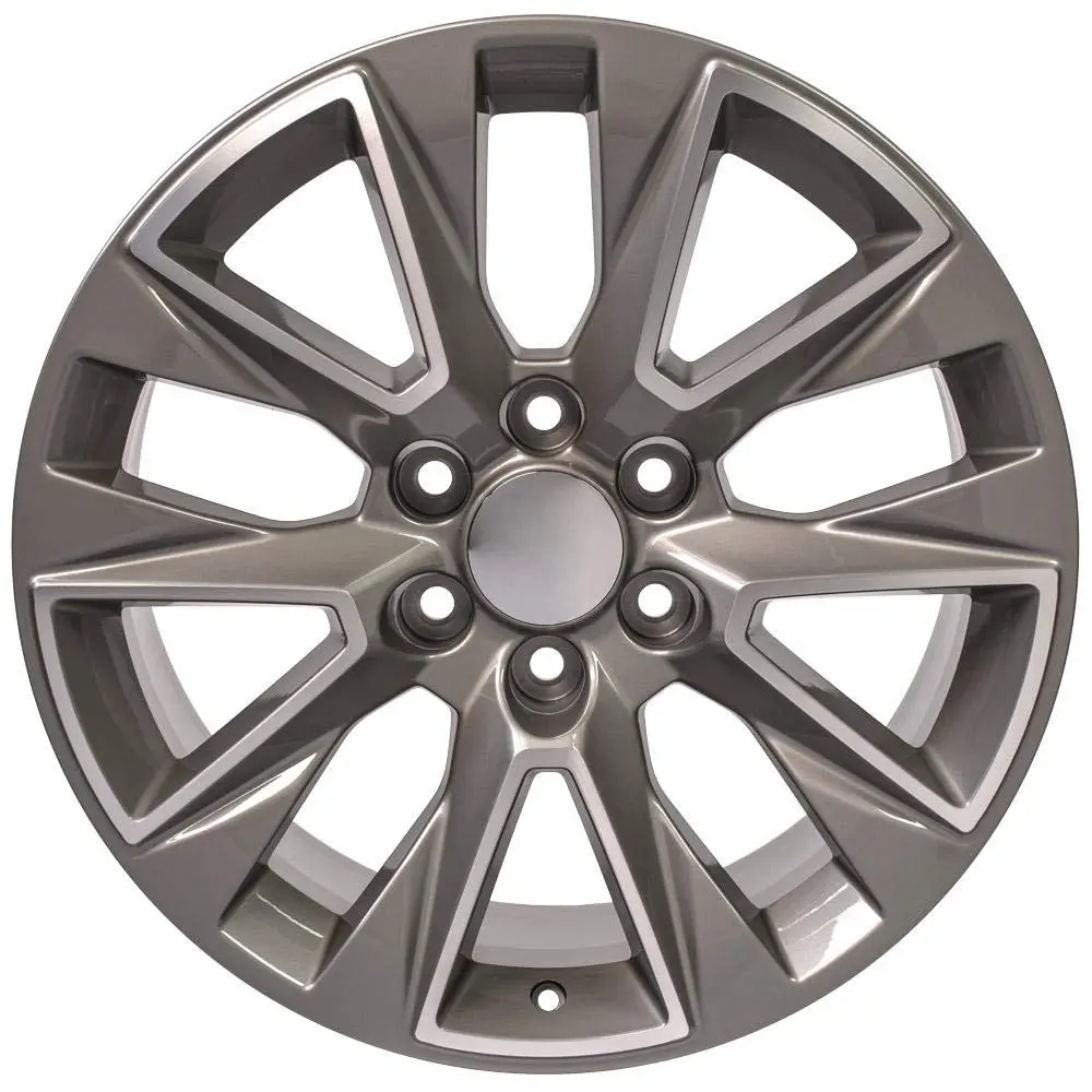 OE Wheels CV26 20x9 Silver Wheels | 6x139.7 Bolt Pattern, 28ET Offset, 275/55R20 TBB Tires - view 2