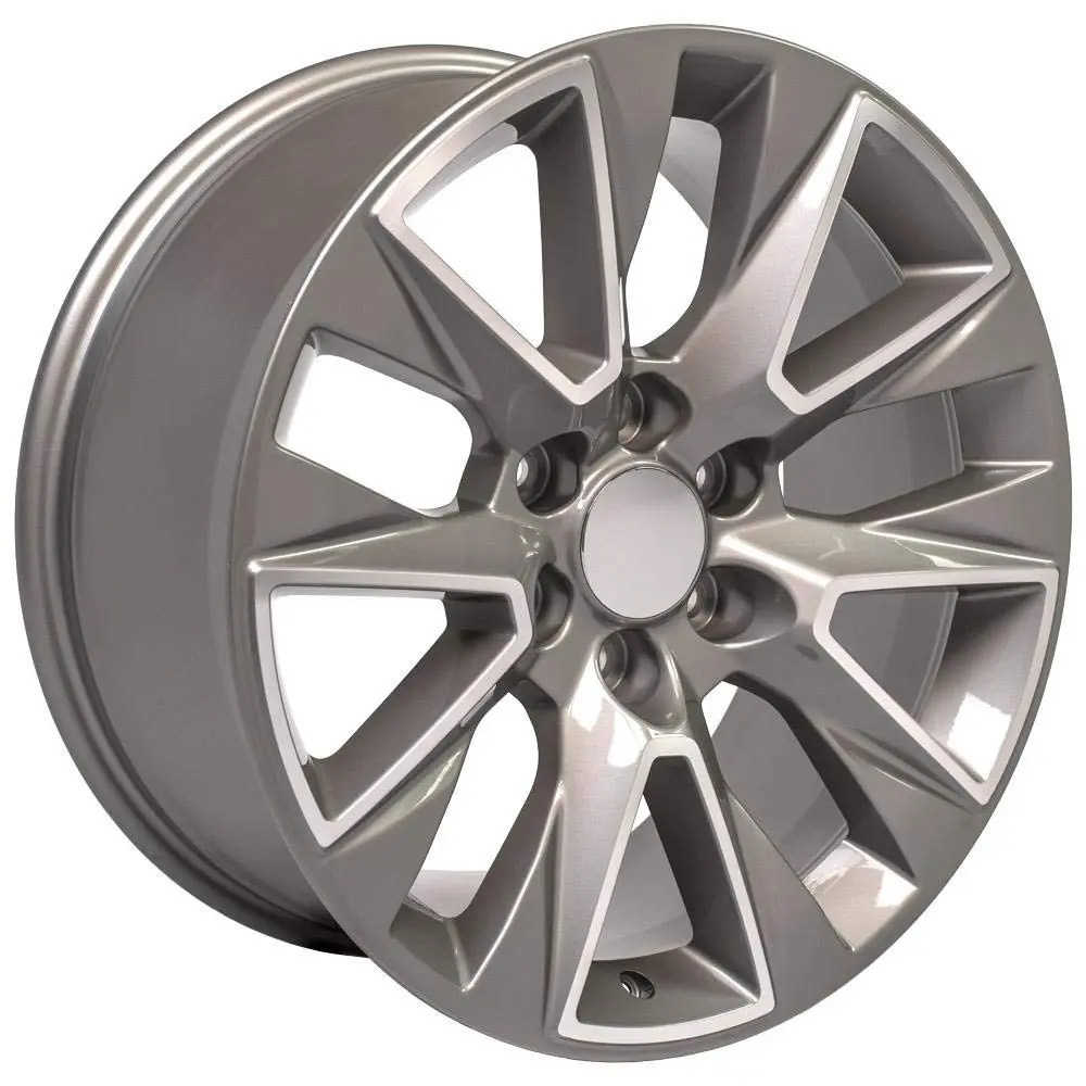 OE Wheels CV26 20x9 Set(4) Silver | 6x139.7 Bolt Pattern, 28ET Offset, TBB Tires & TPMS - view 3