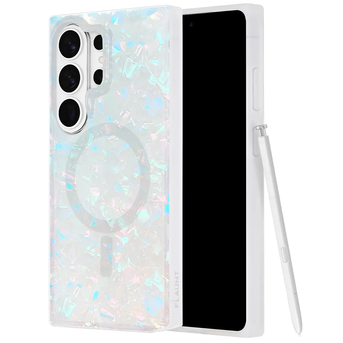 FLAUNT Official Square Samsung Galaxy S26 Ultra Case - Opal Shell | Shockproof & Magnetic - main product image