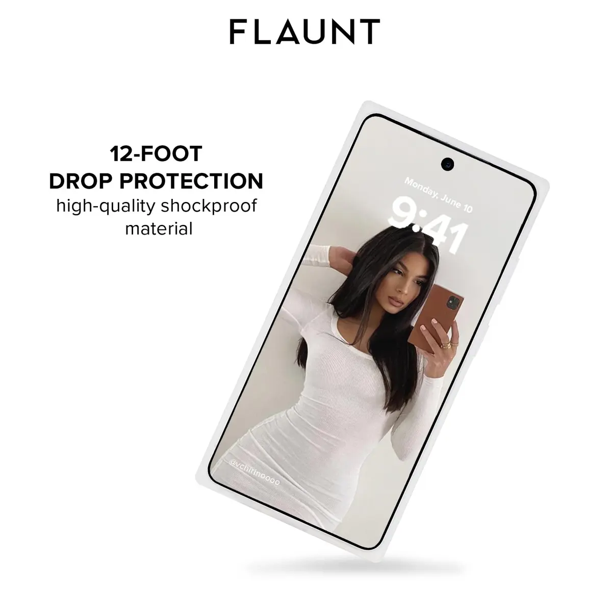 FLAUNT Official Square Samsung Galaxy S26 Ultra Case - Opal Shell | Shockproof & Magnetic - view 3
