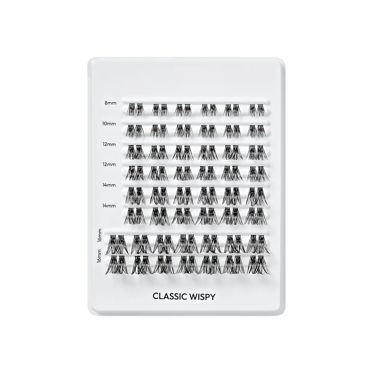 FALSCARA Classic Wispy False Eyelashes 8mm-16mm | Reusable Lash Clusters for Natural & Glam Looks - view 4
