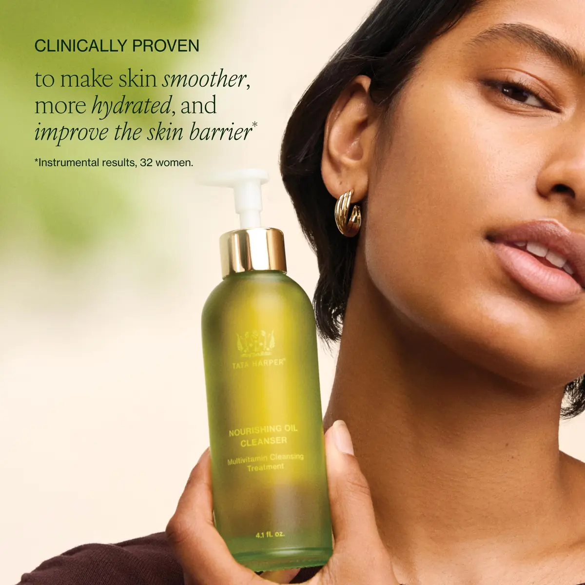 Tata Harper Nourishing Oil Cleanser & Makeup Remover with Vitamin E | Hydrates & Supports Skin Barrier - view 5