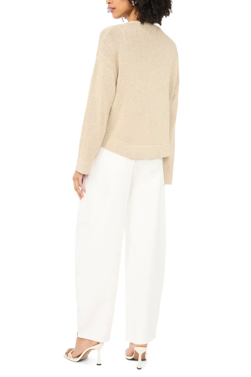 1.STATE Long Sleeve TIE Bow Front Cardigan | Feminine, Adjustable Fit, Cotton (0.59kg / 1.3lb) - view 2