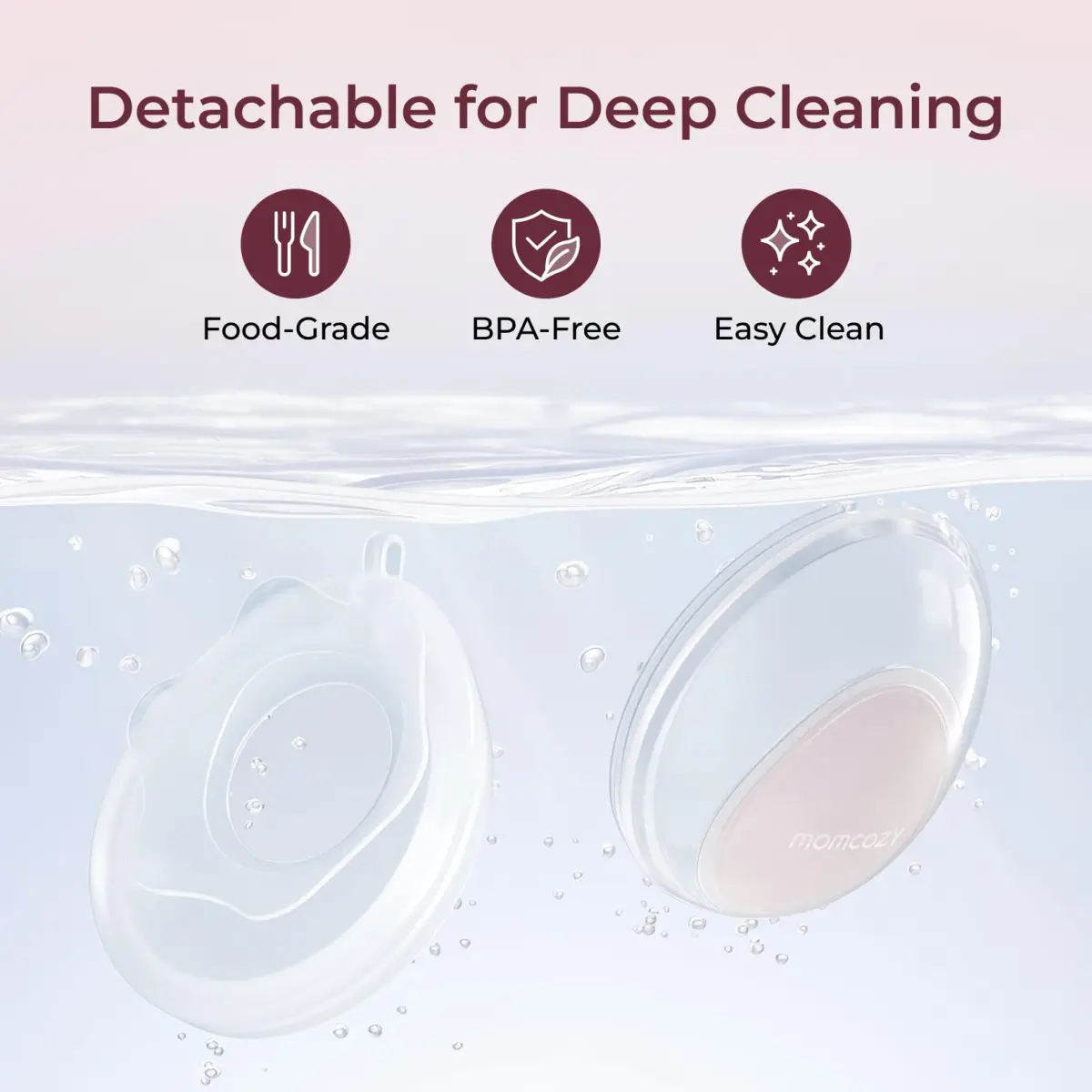 Momcozy Discreet Comfort Collector 1 oz (30 ml) | Passive Milk Catcher for Nursing Bras - view 6