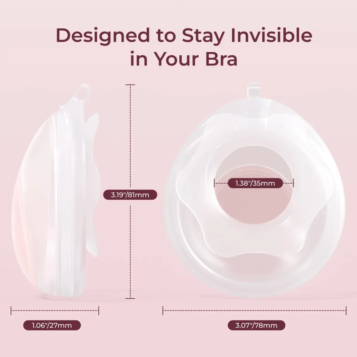 Momcozy Discreet Comfort Collector 1 oz (30 ml) | Passive Milk Catcher for Nursing Bras - view 8