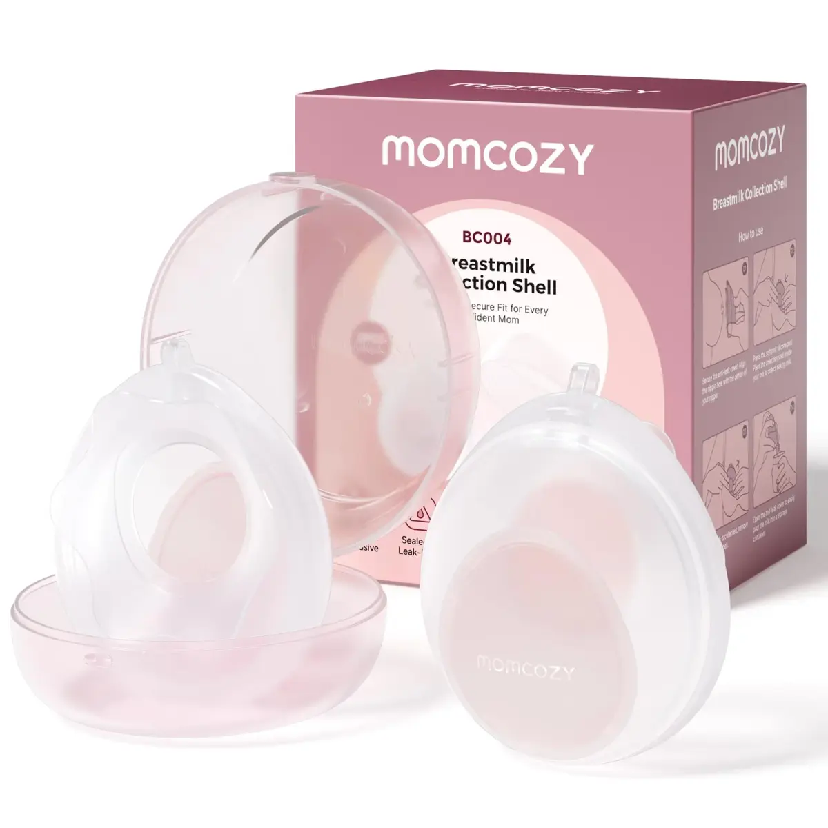 Momcozy Discreet Comfort Collector 1 oz (30 ml) | Passive Milk Catcher for Nursing Bras - view 9