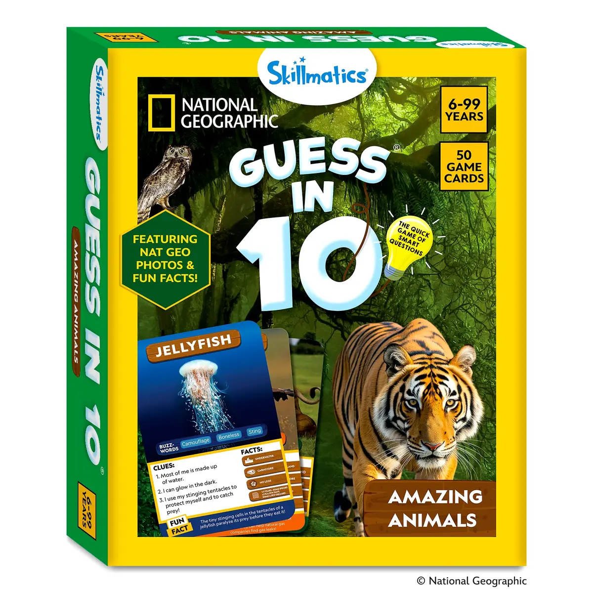 Skillmatics Guess in 10 National Geographic Animals Game | Educational Card Game for Ages 6+ - view 9