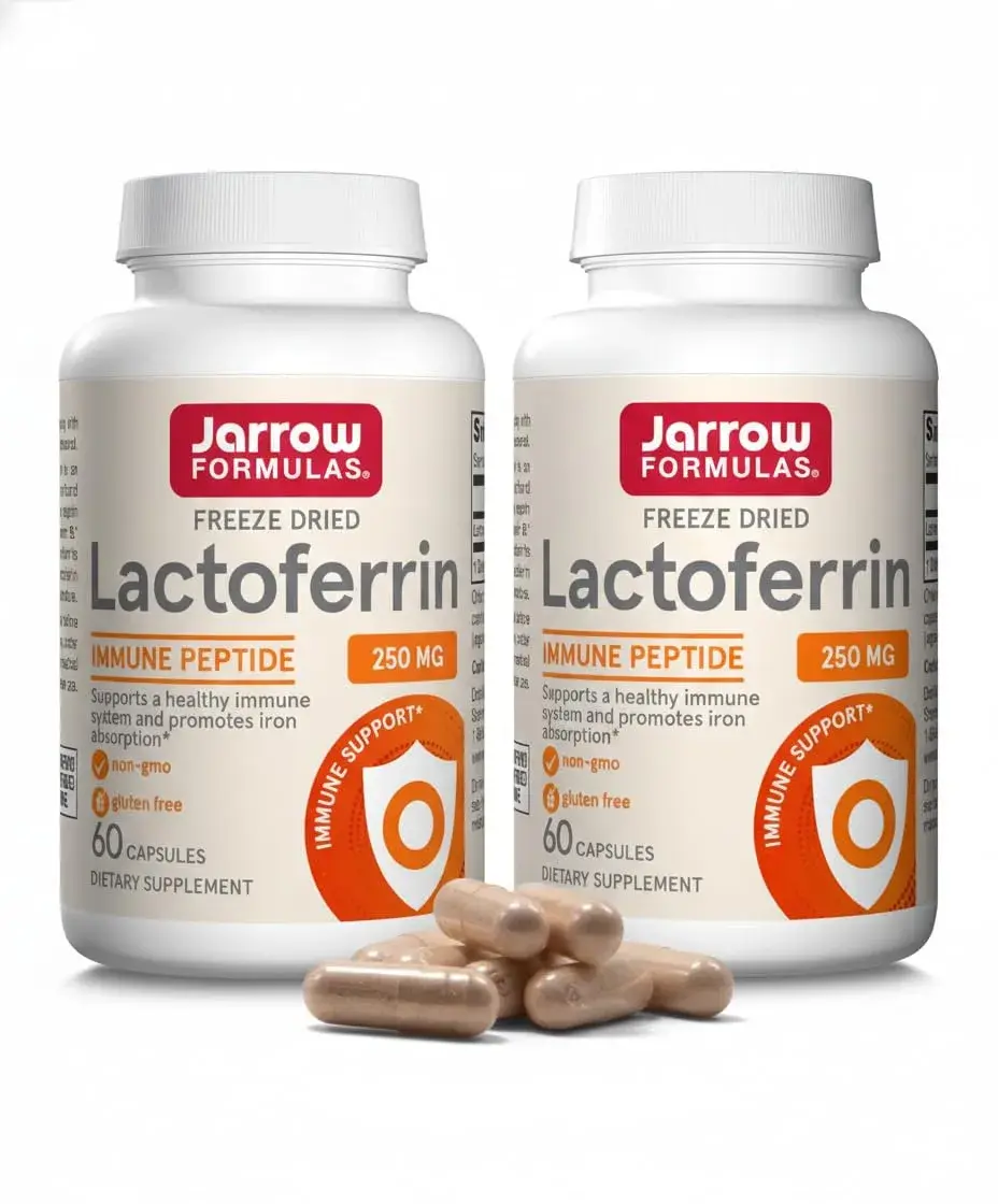 Jarrow Formulas Lactoferrin Immune Support 250 mg Capsules | 120 Count (Pack of 2) - main product image