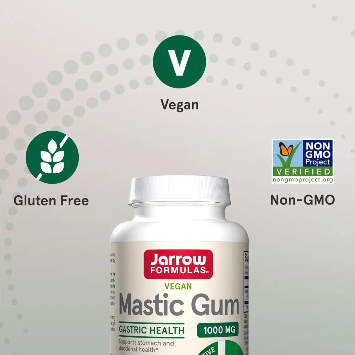 Jarrow Formulas Mastic Gum 1000 mg Veggie Capsules 120 Count (60 Count Pack of 2) | Supports Stomach and Duodenal Health - view 5