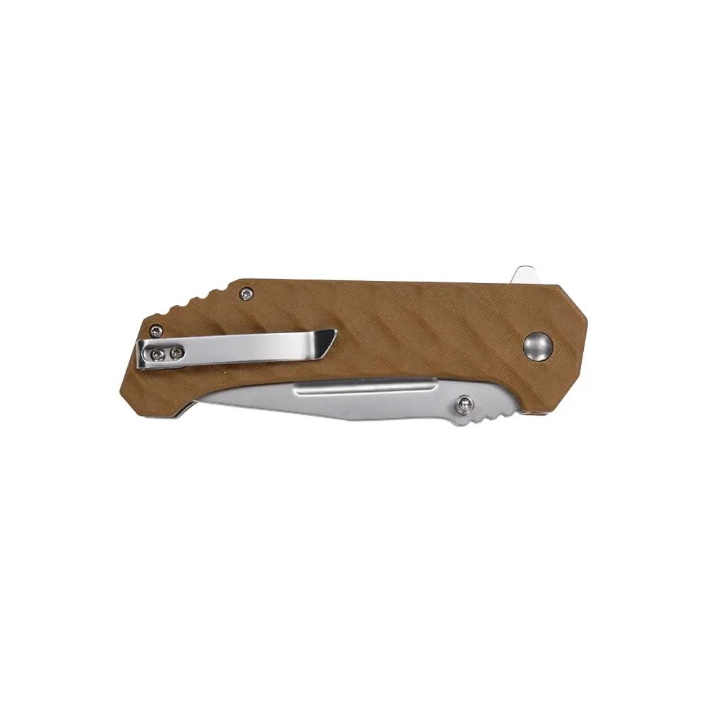 Tac-Force Pocket Folding Knife, G10 Handle, Satin Finish, TF-2012BN | Compact EDC with 3.6" Blade - view 4