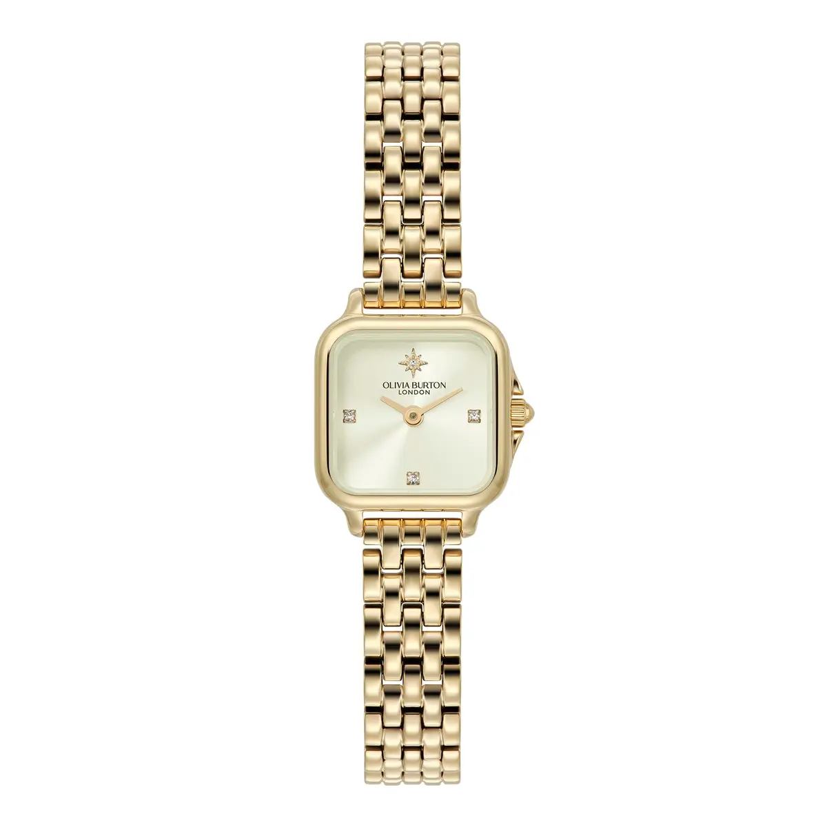 Olivia Burton Grosvenor Mini 20mm Women’s Quartz Watch | Classic Sunray Dial & Gold Bracelet - main product image