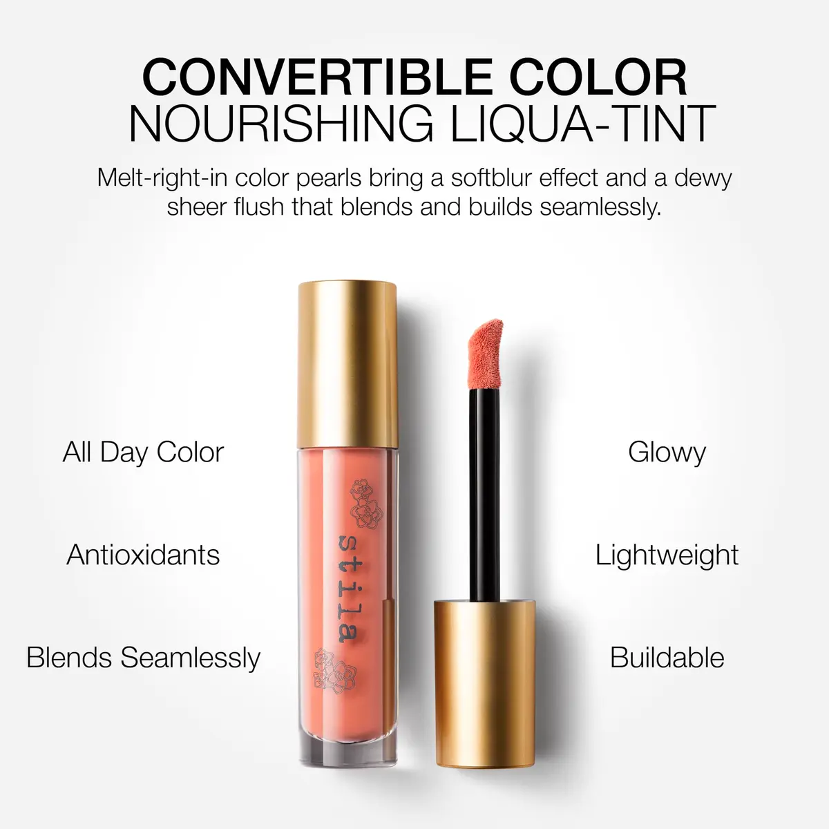 stila Convertible Color Nourishing Lip & Cheek Liqua-Tint 0.25 Fl Oz | Sheer, Buildable, Hydrating with Hyaluronic Acid - view 4