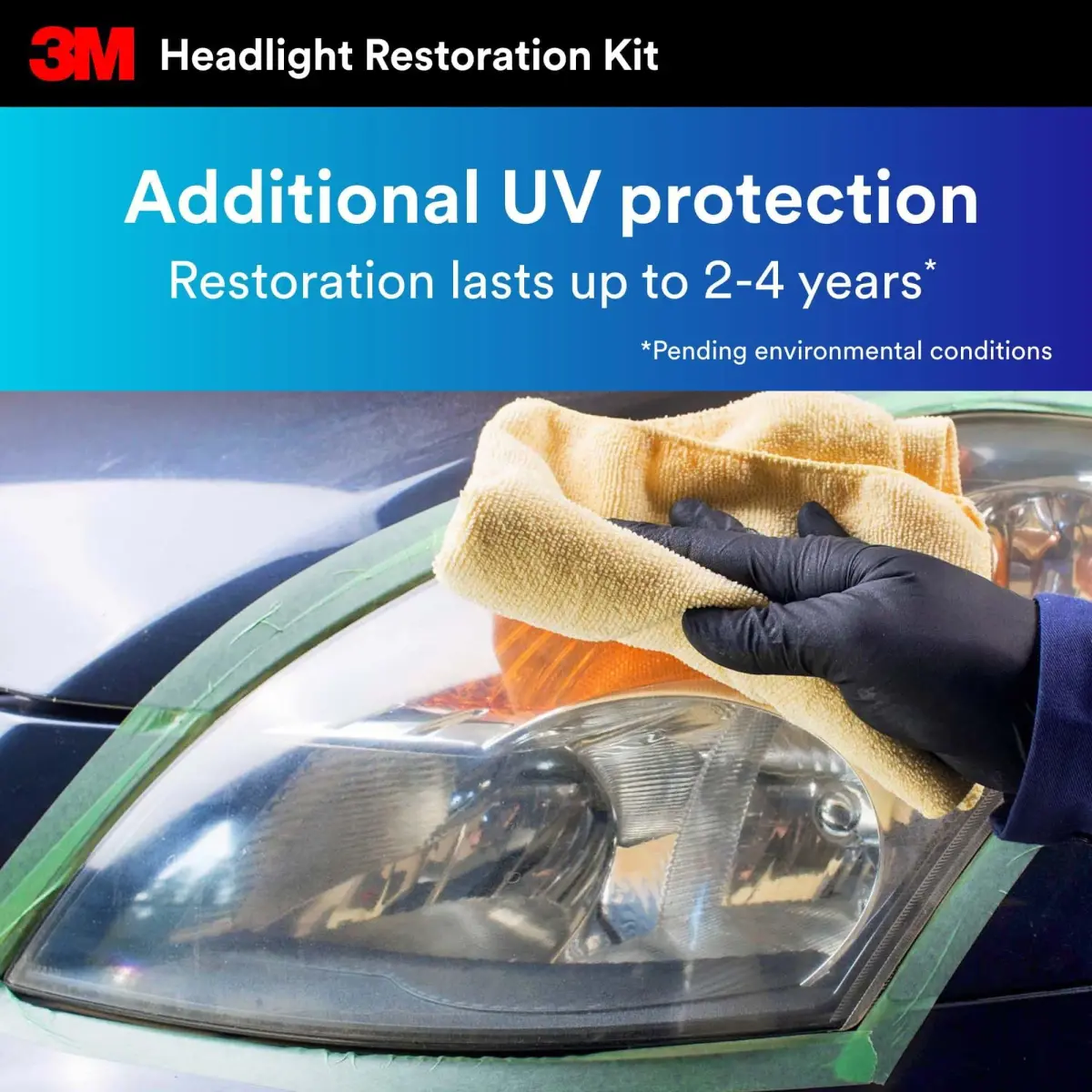3M Ultra Headlight Restoration Kit 39195, 2 Kits | Restores Cloudy Yellowed Plastic Lenses - view 7