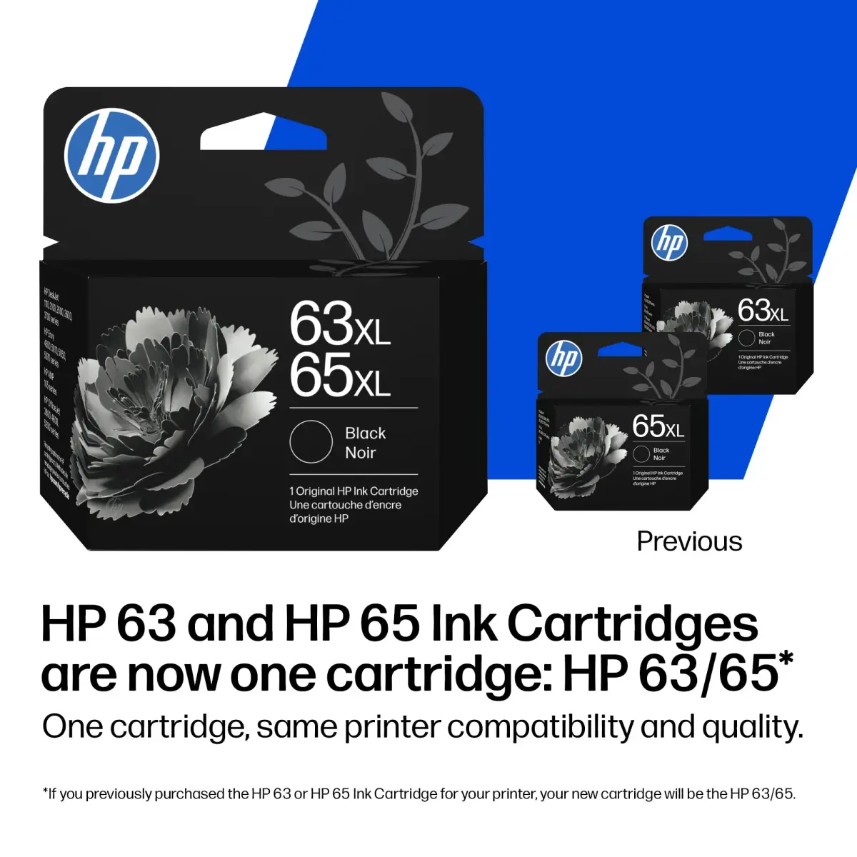 HP 63XL / 65XL Black High-Yield Ink Cartridge | Fade-Resistant Documents - view 3