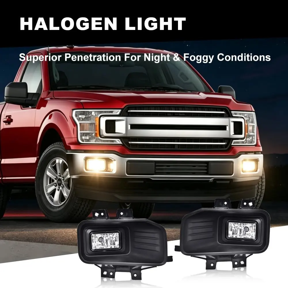 MOTUX Fog Lights Driving Lamps Fit Ford F150 2018-2020 Pair | Impact-Resistant, Easy Install, Bright Illumination - view 5