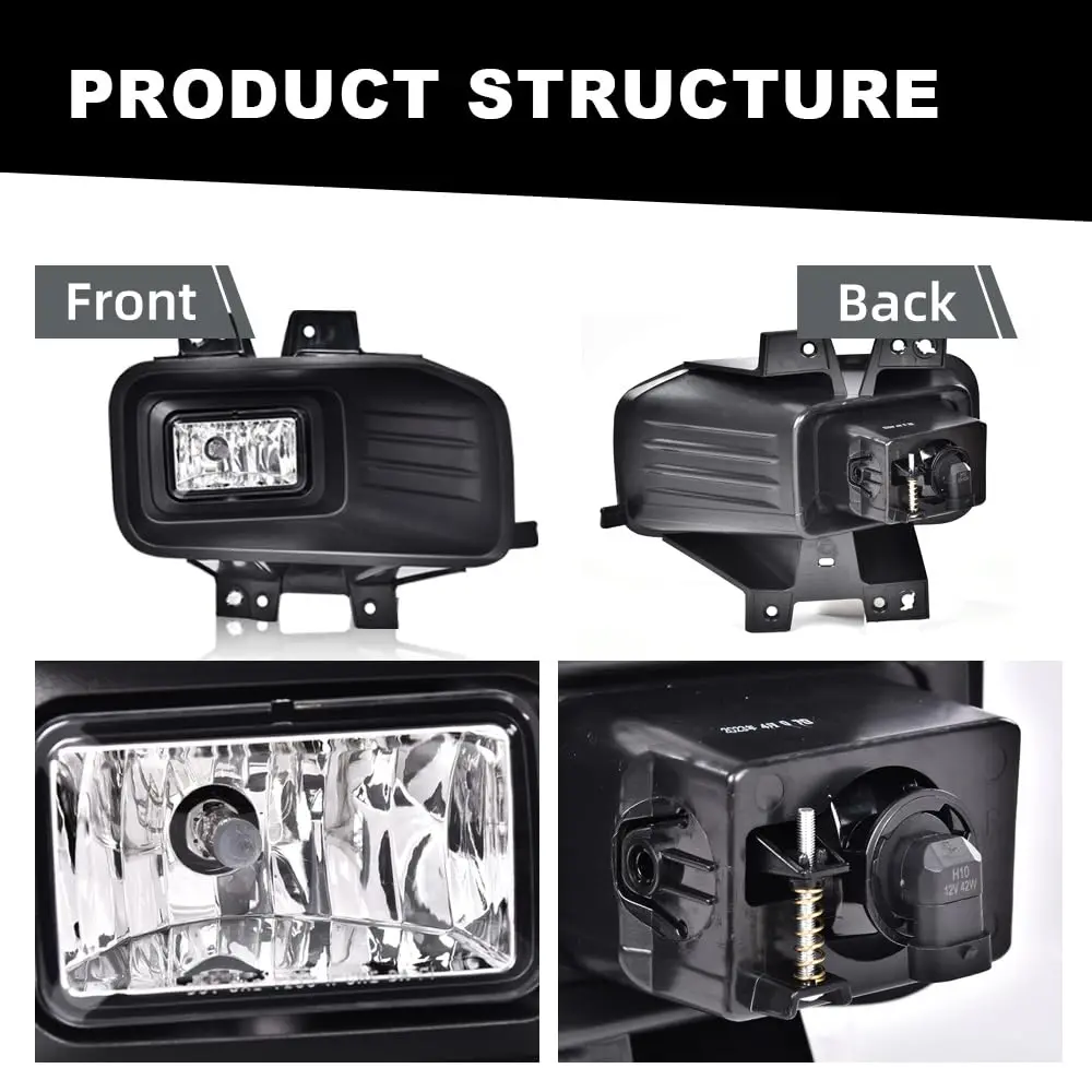 MOTUX Fog Lights Driving Lamps Fit Ford F150 2018-2020 Pair | Impact-Resistant, Easy Install, Bright Illumination - view 7
