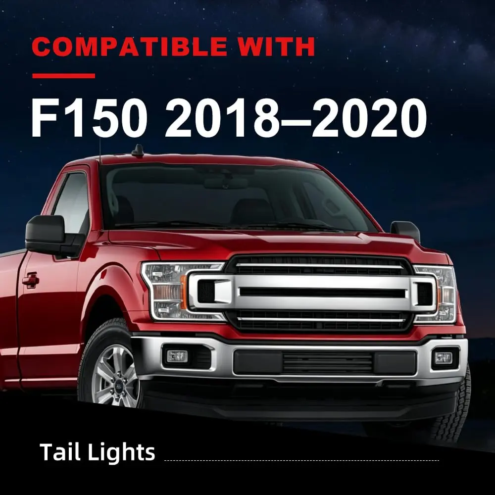 MOTUX Fog Lights Driving Lamps Fit Ford F150 2018-2020 Pair | Impact-Resistant, Easy Install, Bright Illumination - view 2