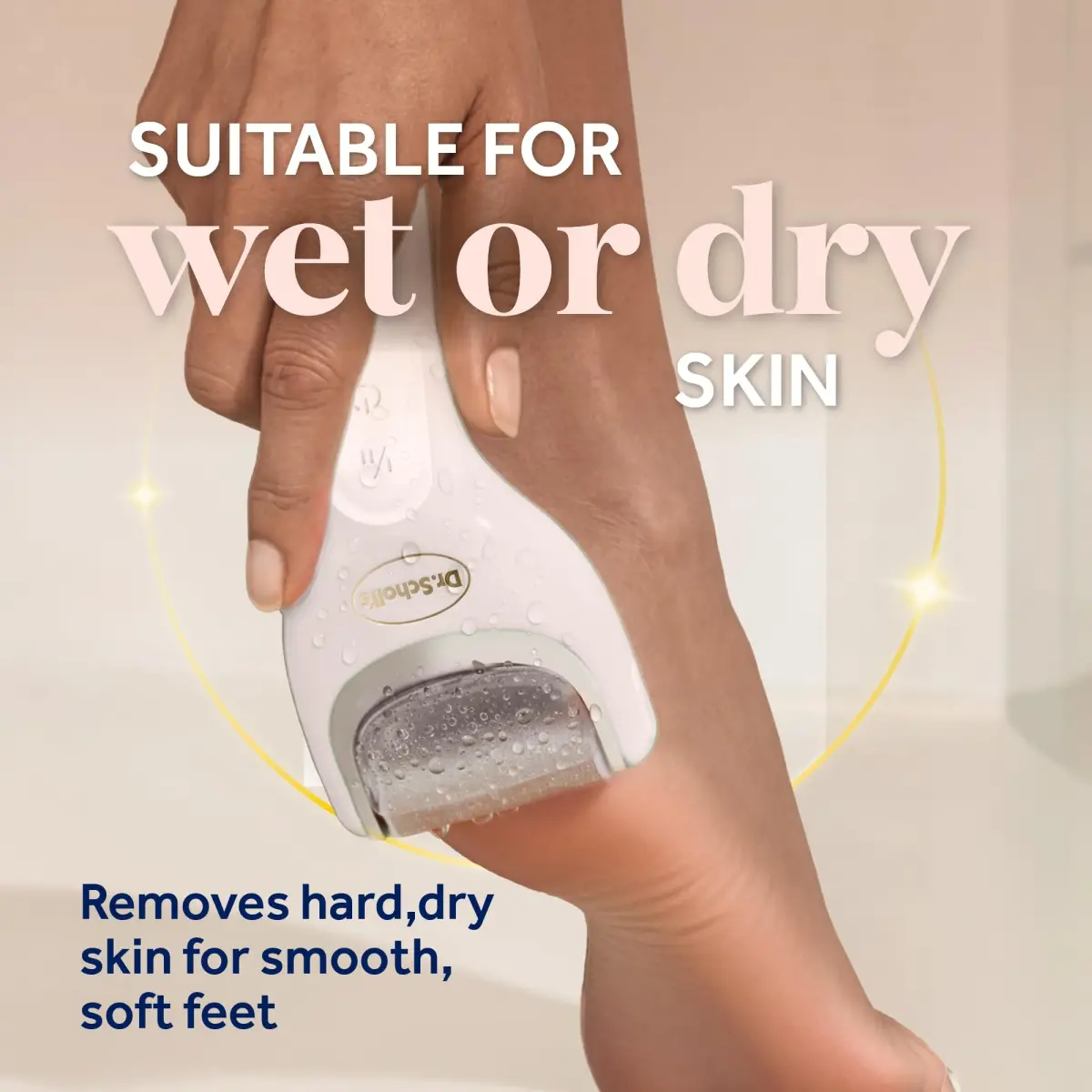 Dr. Scholl's Pedi Perfect Luxe Electric Foot File & Cream Kit | 200ml (6.76 Fl Oz) | Waterproof & Rechargeable - view 9