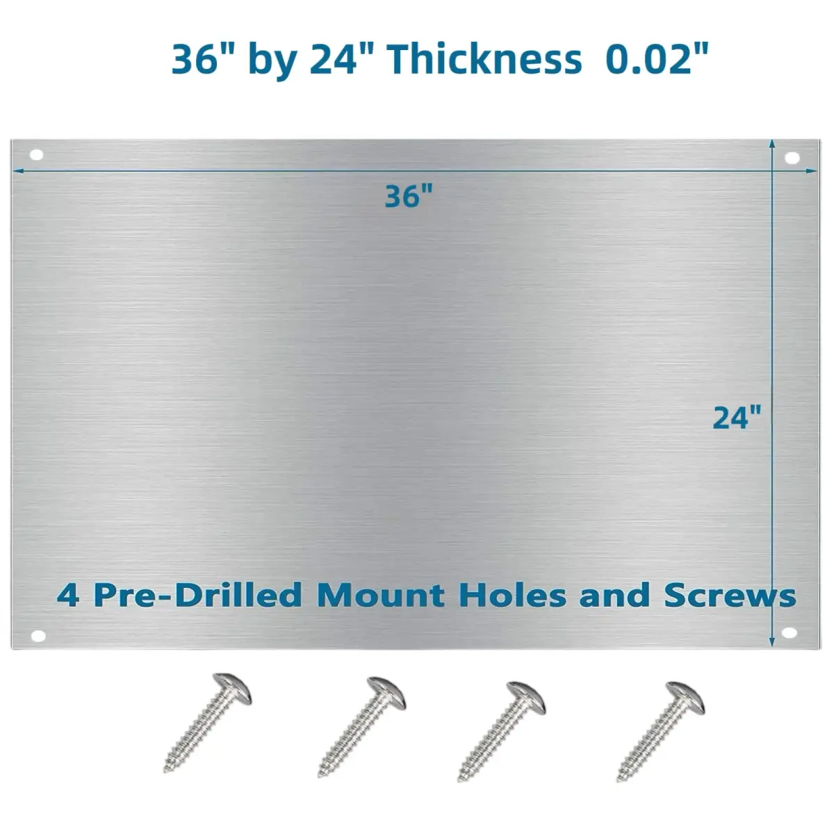 zsttion Stainless Steel Backsplash for Kitchen Stove and Hood (24 x 30 Inch) | Easy Install Wall Protection - view 2