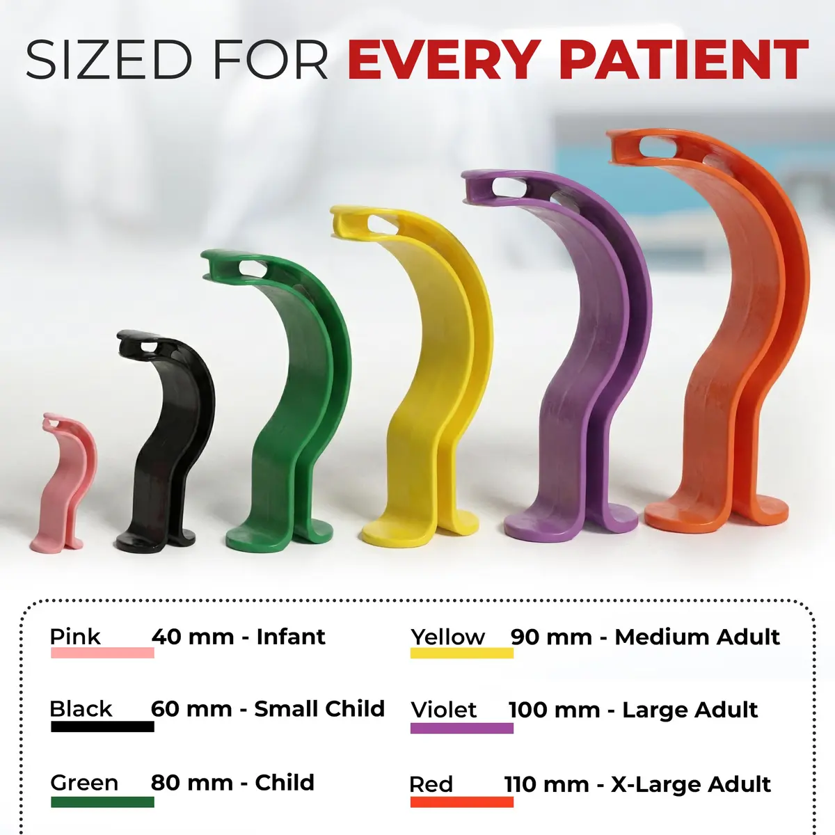 Berman Oral Airway Emergency Kit 2-Pack | Color Coded Disposable Polypropylene Airways for First Aid, EMT, Paramedic, CPR - view 6