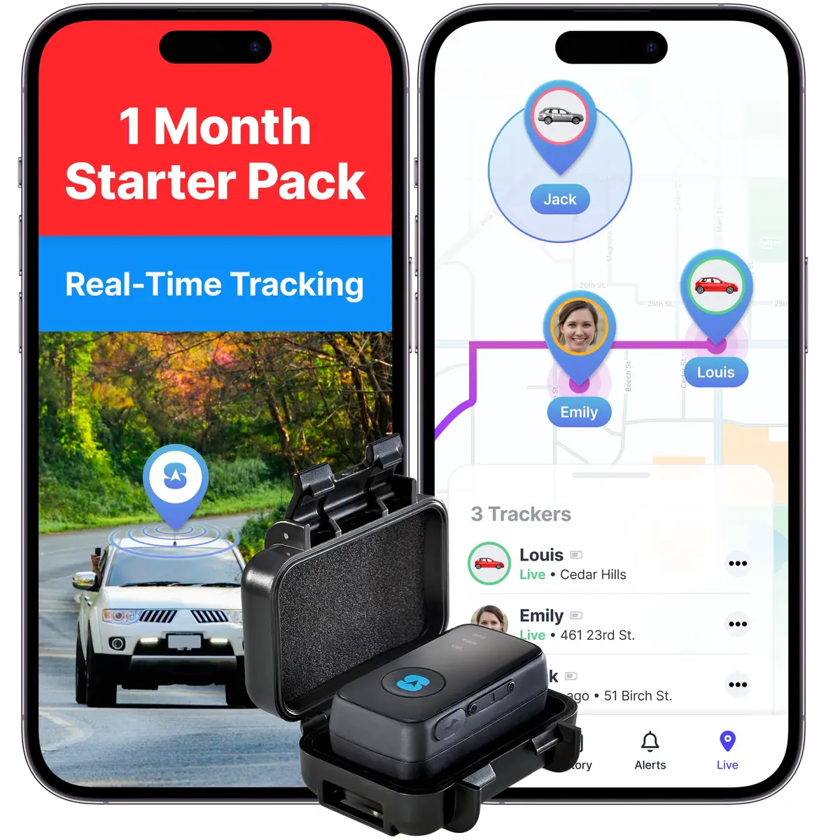 Spy Tec GPS Tracker for Vehicles, Magnetic Case, 1-Month Service Included | Compact, Weatherproof & Global Coverage - main product image