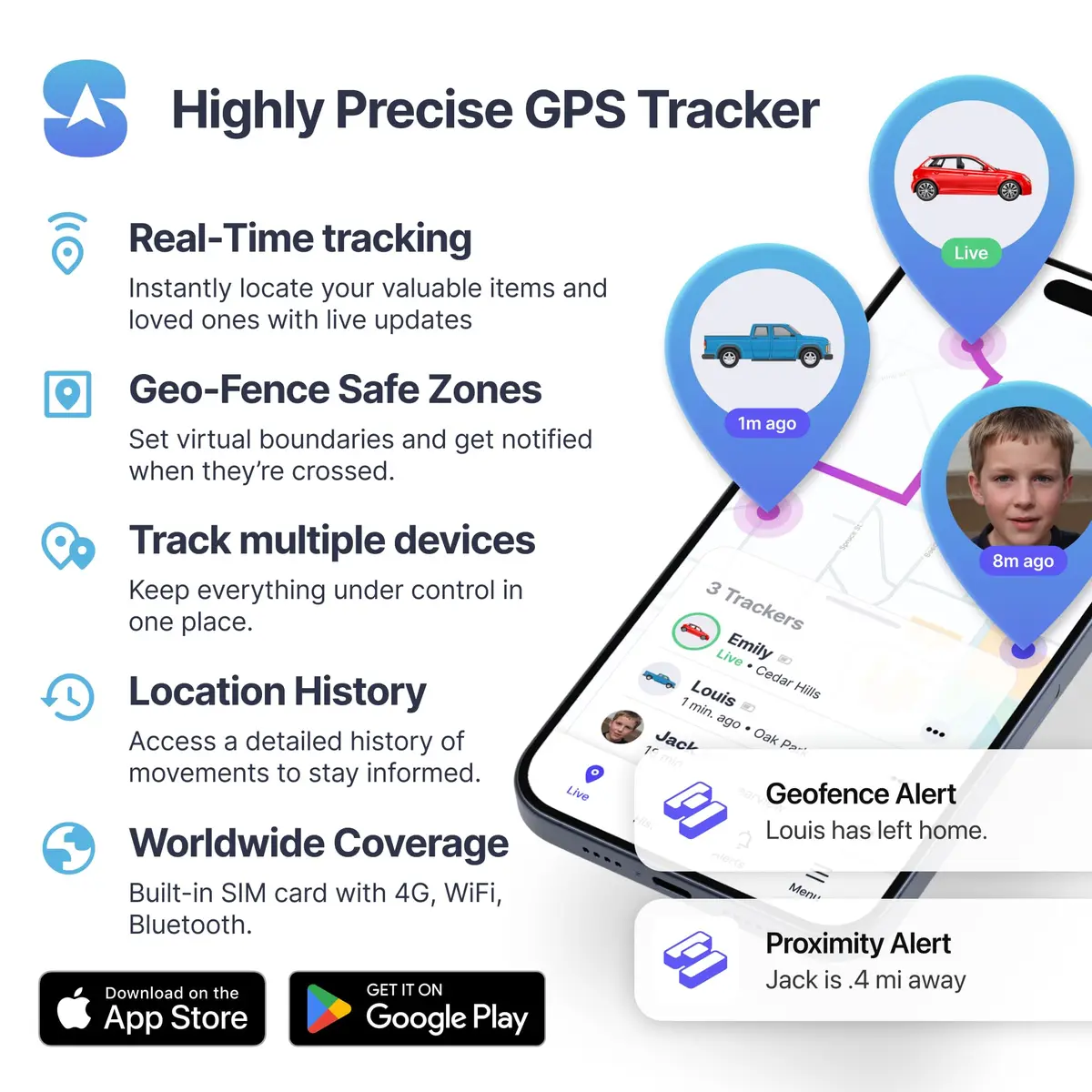Spy Tec GPS Tracker for Vehicles, Magnetic Case, 1-Month Service Included | Compact, Weatherproof & Global Coverage - view 7