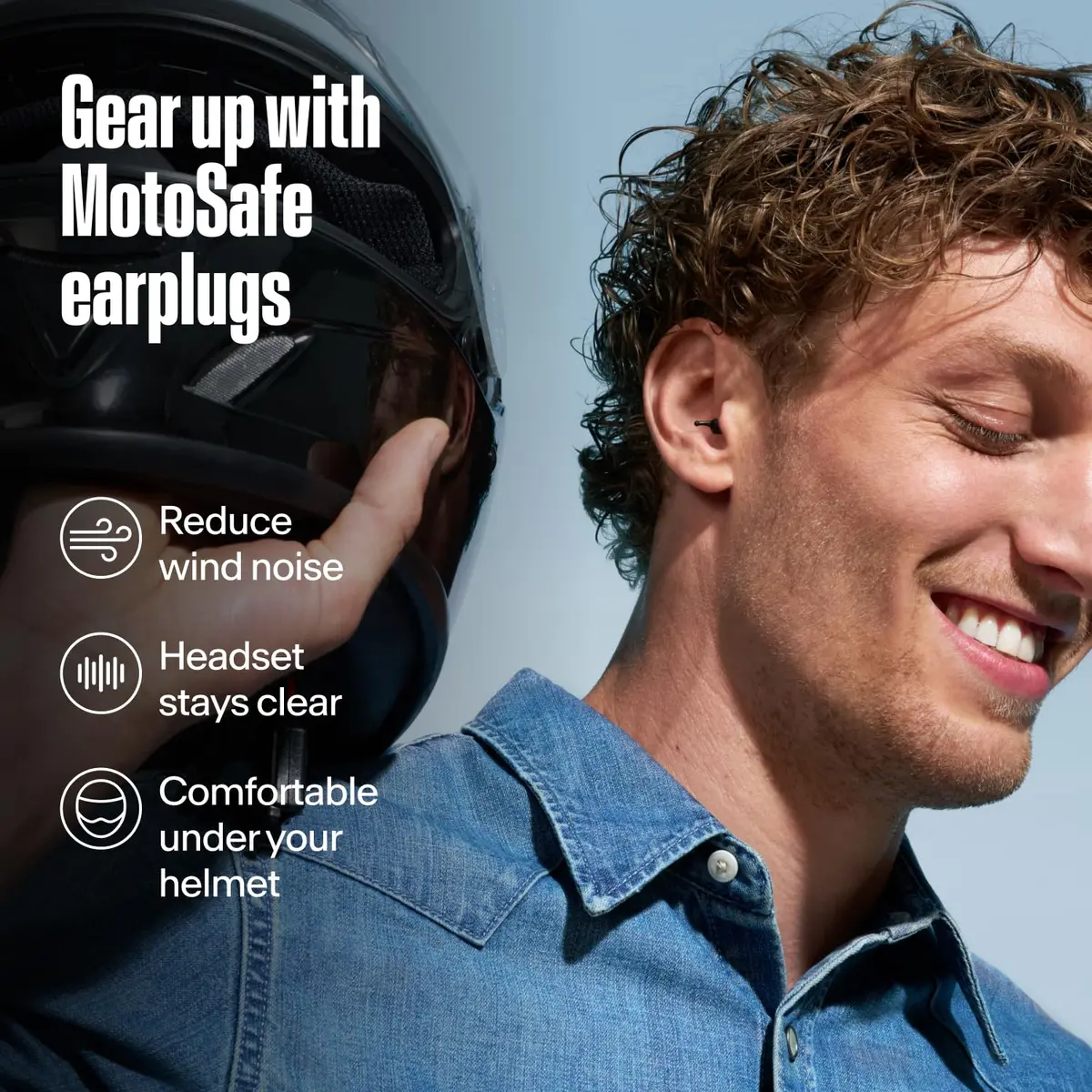 Alpine MotoSafe Tour Motorcycle Ear Plugs 17 dB SNR | Wind Noise Reduction for Tours - view 2