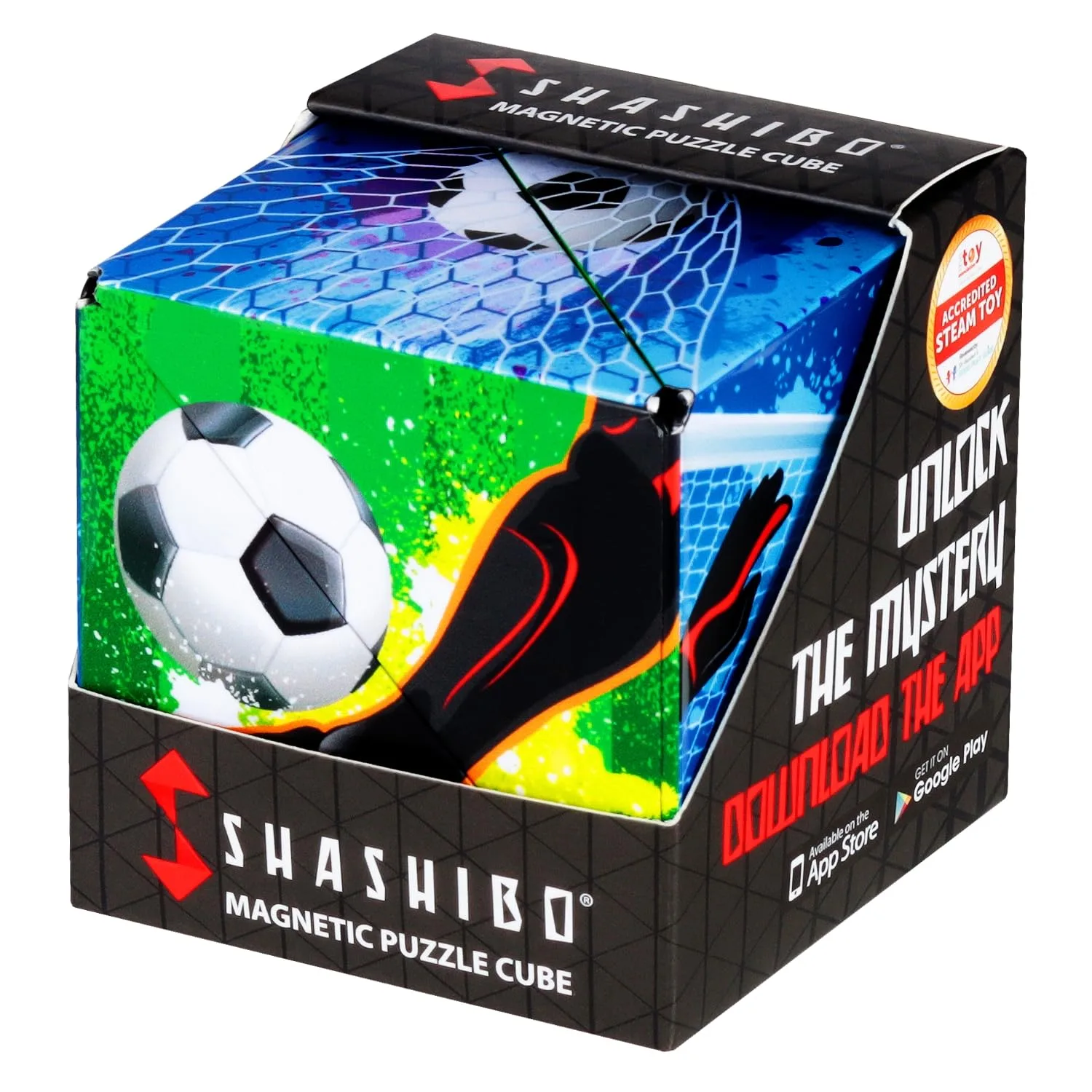 Shashibo Soccer Dodeca Sensory Fidget Toy | Shape Shifting Cube for Kids & Adults - main product image