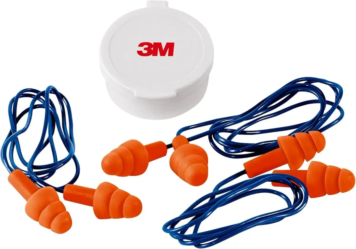 3M Corded Reusable Earplugs 3 Pair (Pack of 3) | NRR 25 dB Noise Reduction - view 6
