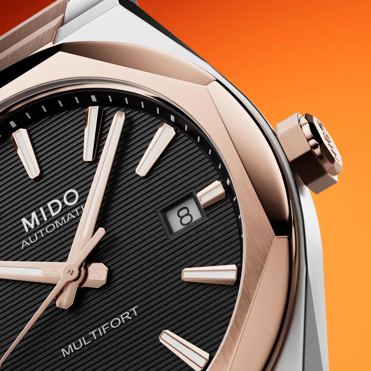 MIDO Multifort 8 One Crown Swiss Automatic Watch 40mm | Elegant & Robust for Men - view 7
