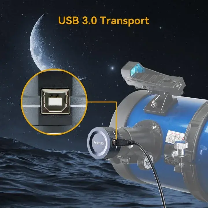 SVBONY SV105 Telescope Camera with UHC Filter | USB 2.0 IMX307 CMOS Color Astrophotography Camera for Beginners - view 6