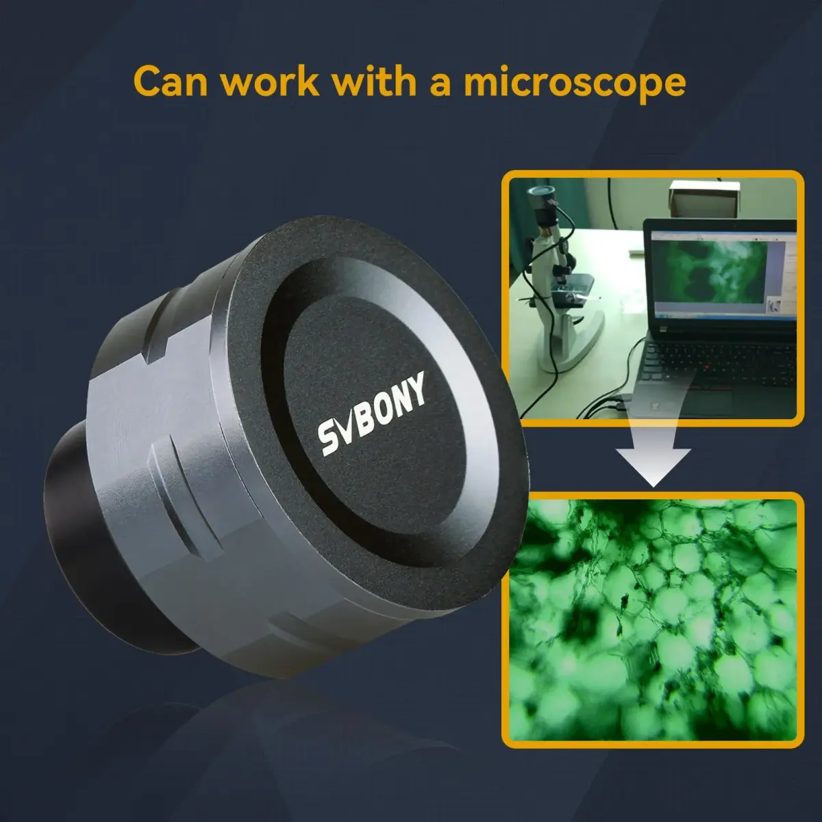 SVBONY SV105 Telescope Camera with UHC Filter | USB 2.0 IMX307 CMOS Color Astrophotography Camera for Beginners - view 11