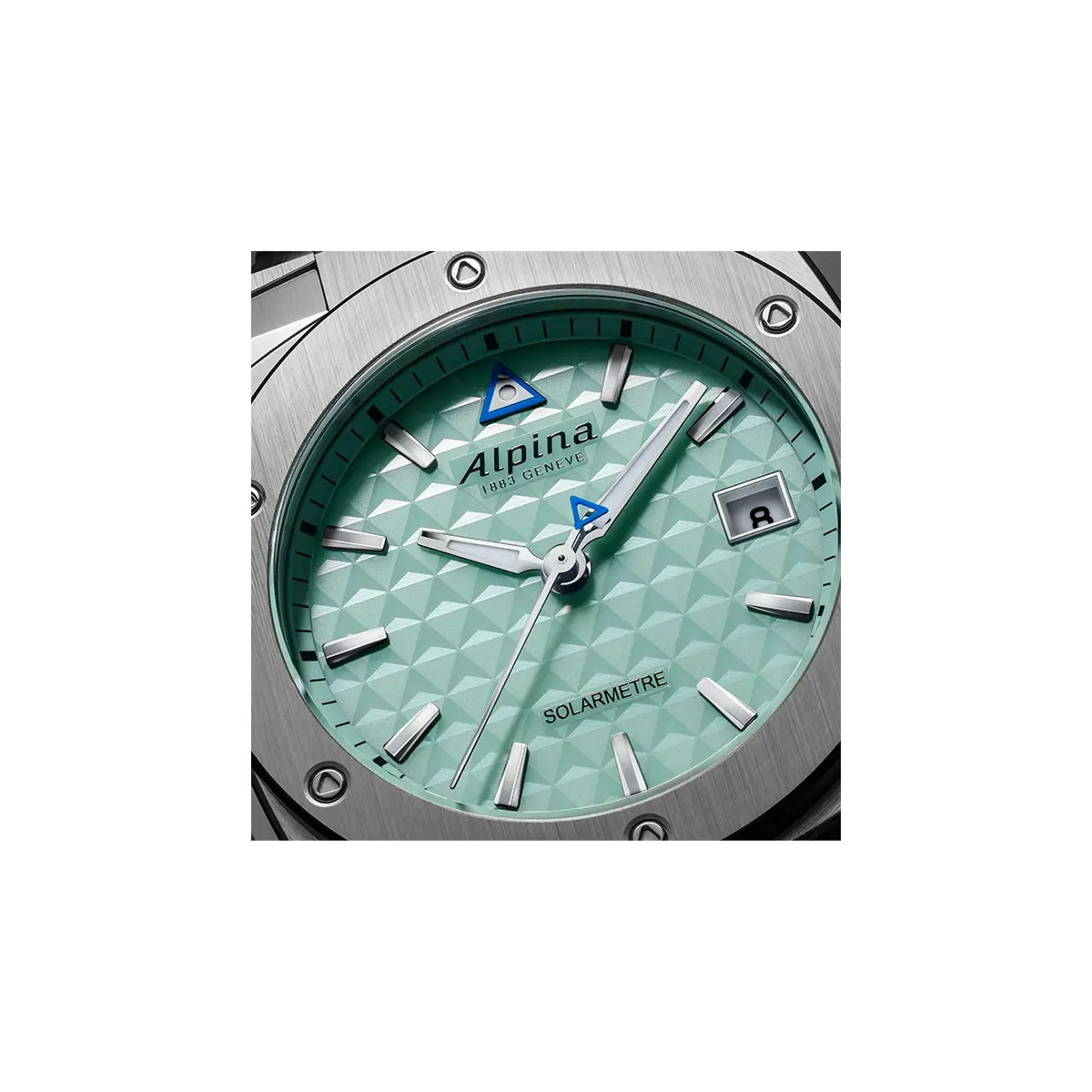 Alpina Solar Powered Watch 37.5mm Silver-Tone Stainless Steel Case with Teal Dial | Unisex Solar Quartz - view 2