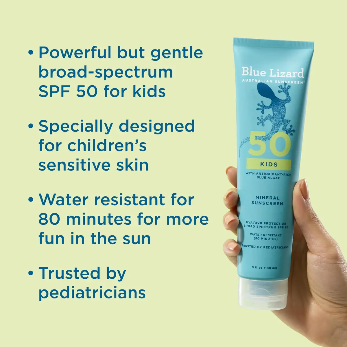 Blue Lizard Kids Mineral SPF 50 Sunscreen Lotion 10 fl oz (295ml) | Protects 98% UVB Rays - view 2