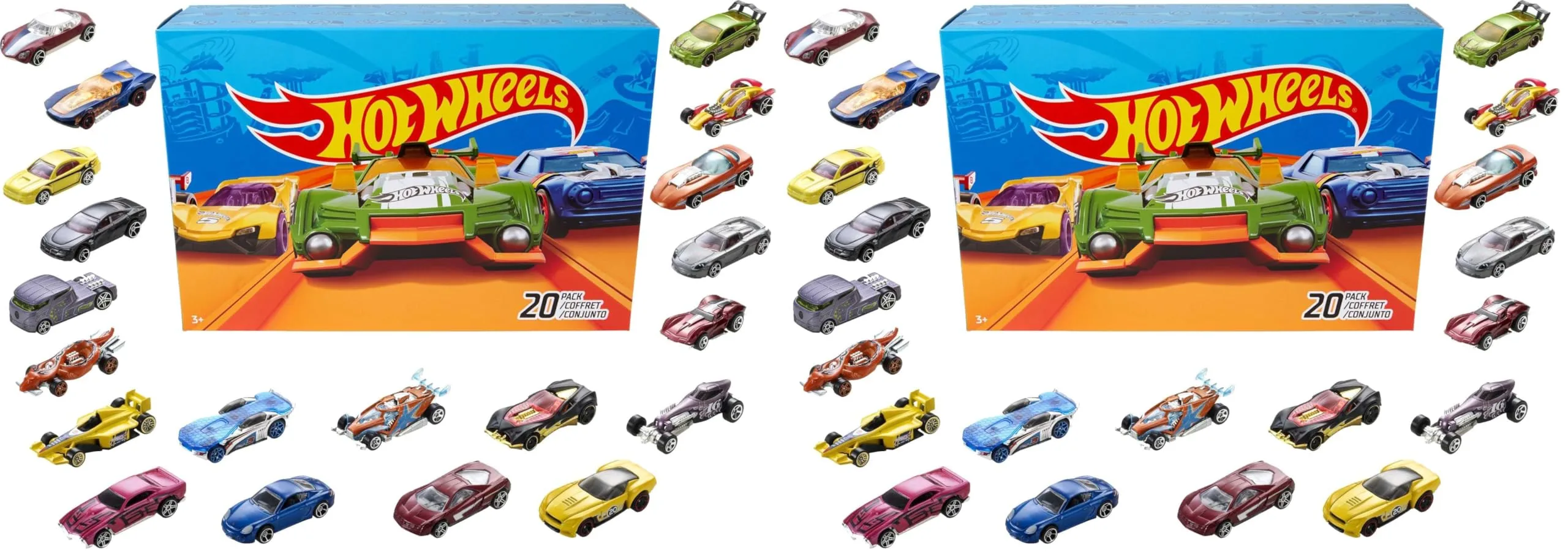 Hot Wheels Toy Cars & Trucks 40-Pack | Instant Collection of 20 1:64 Scale Vehicles - main product image