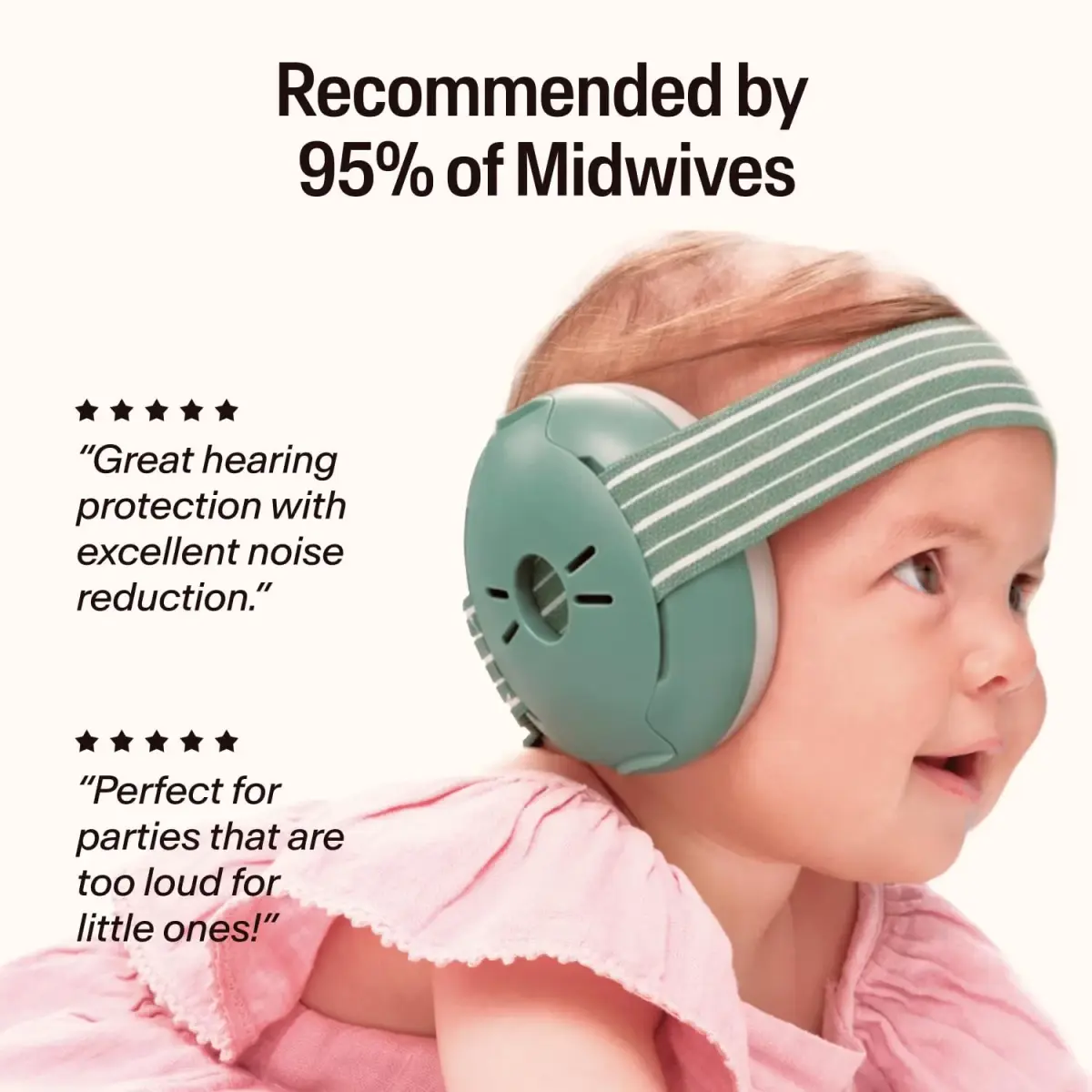 Alpine Muffy Baby Ear Muffs Noise Protection | Toddler Ear Protection Sage 114g (4oz) - view 4