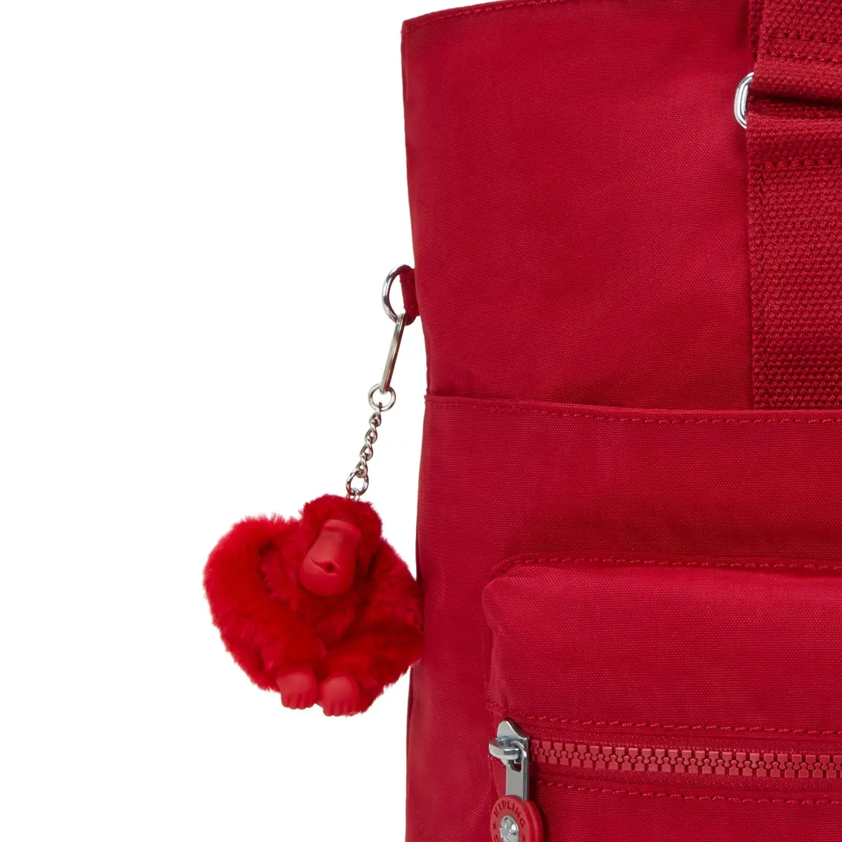 Kipling Women's India Tote Bag Ruby Red | Laptop Compartment, Trolley Sleeve, 25L Capacity - view 5