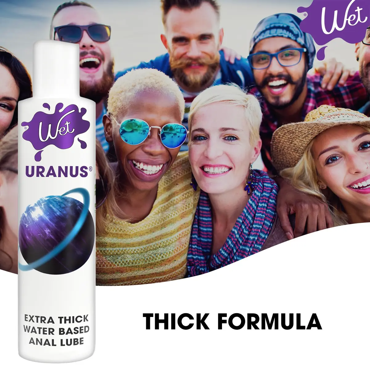 Wet Uranus Extra Thick Water-Based Anal Lube 3 Fl Oz | Long-Lasting, Body-Safe, Paraben-Free - view 4