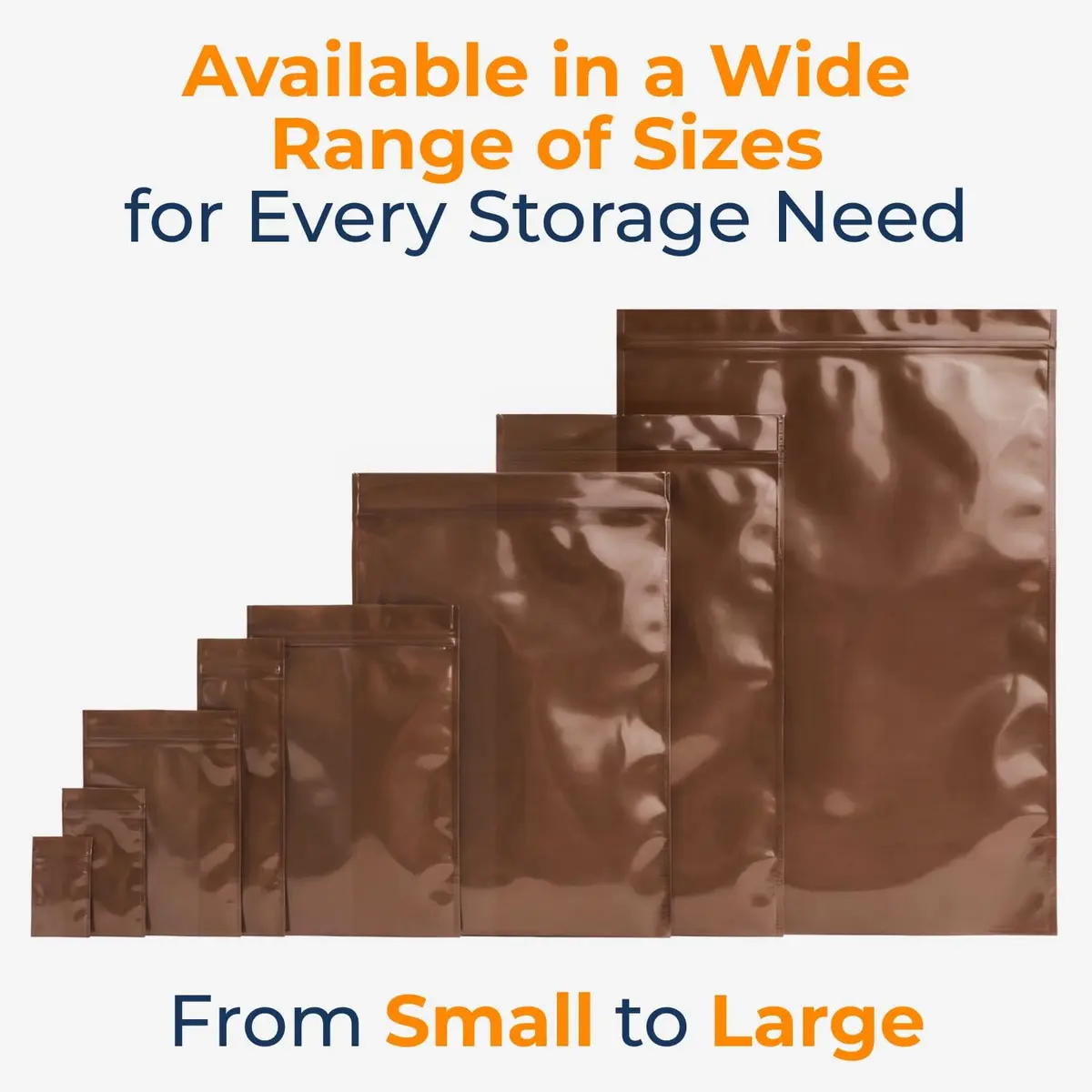 Keep N Store 5"x 8" UV Protective Amber Zip Bags | Heavy Duty 3 Mil Moisture-Resistant Storage - view 7