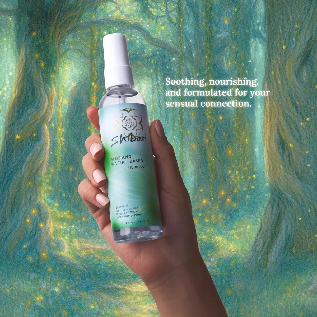 Shibari Water Based Aloe Lube, Personal Lubricant 237ml (8 Fl Oz) | Hydrating Glide with Aloe & Hyaluronic Acid - view 2