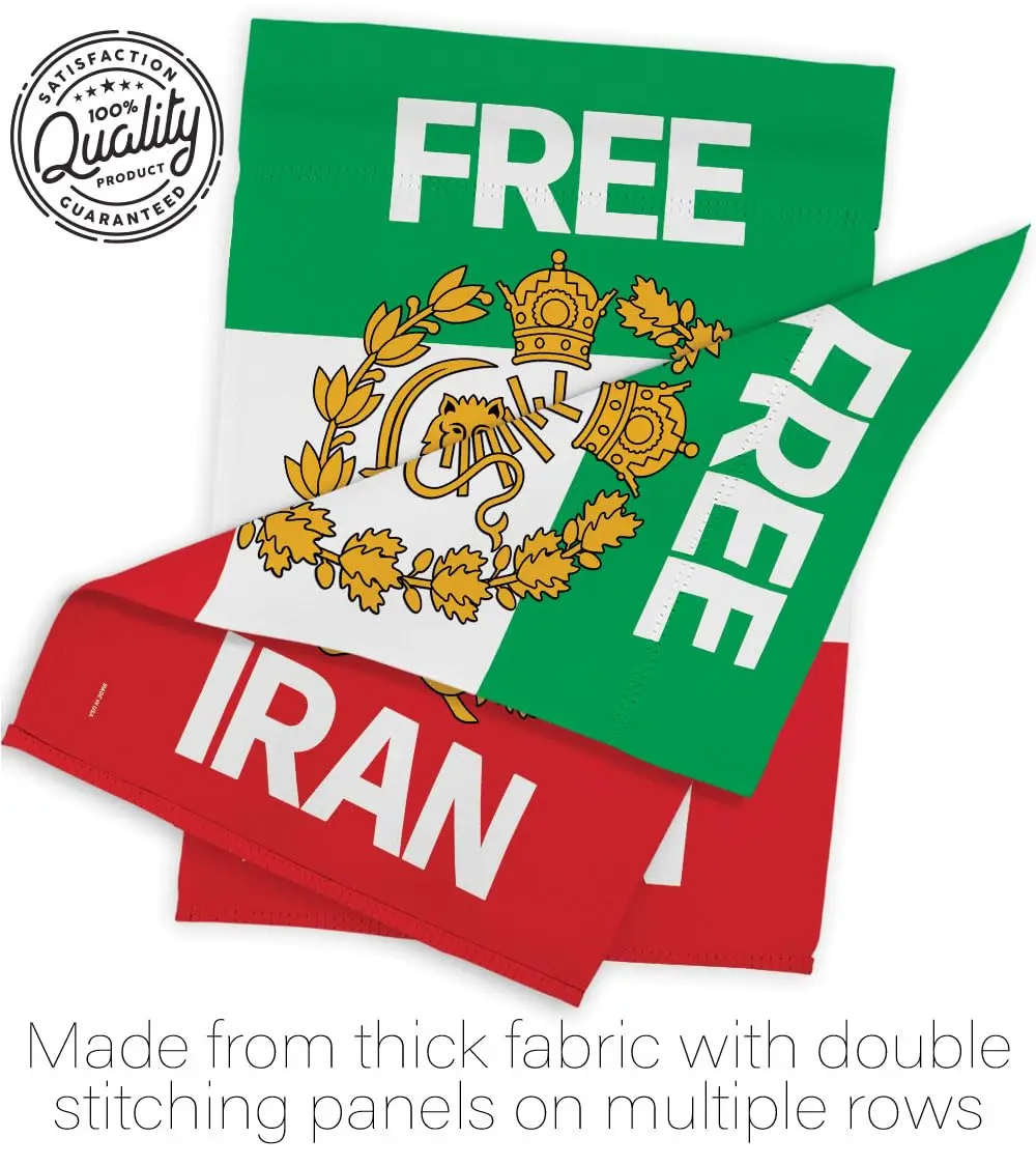Iranian Flag Historic Lion & Sun Banner 13" x 18.5" | Support Iran Heritage - view 7