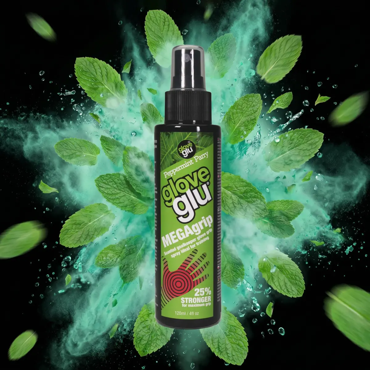Gloveglu MEGAgrip Goalkeeper Glove Grip Spray 120ml (4.05 fl oz) | Revives Old Gloves for Better Ball Handling - view 2