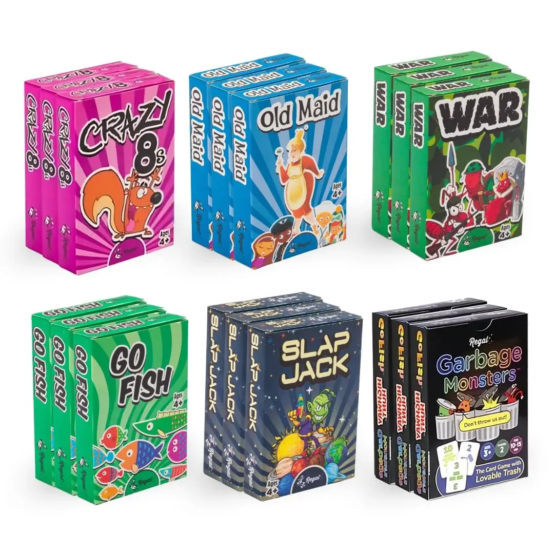 Regal Games Classic Card Games Set (18 Decks, Cardstock) | Educational & Fun for Kids Ages 4+ - main product image