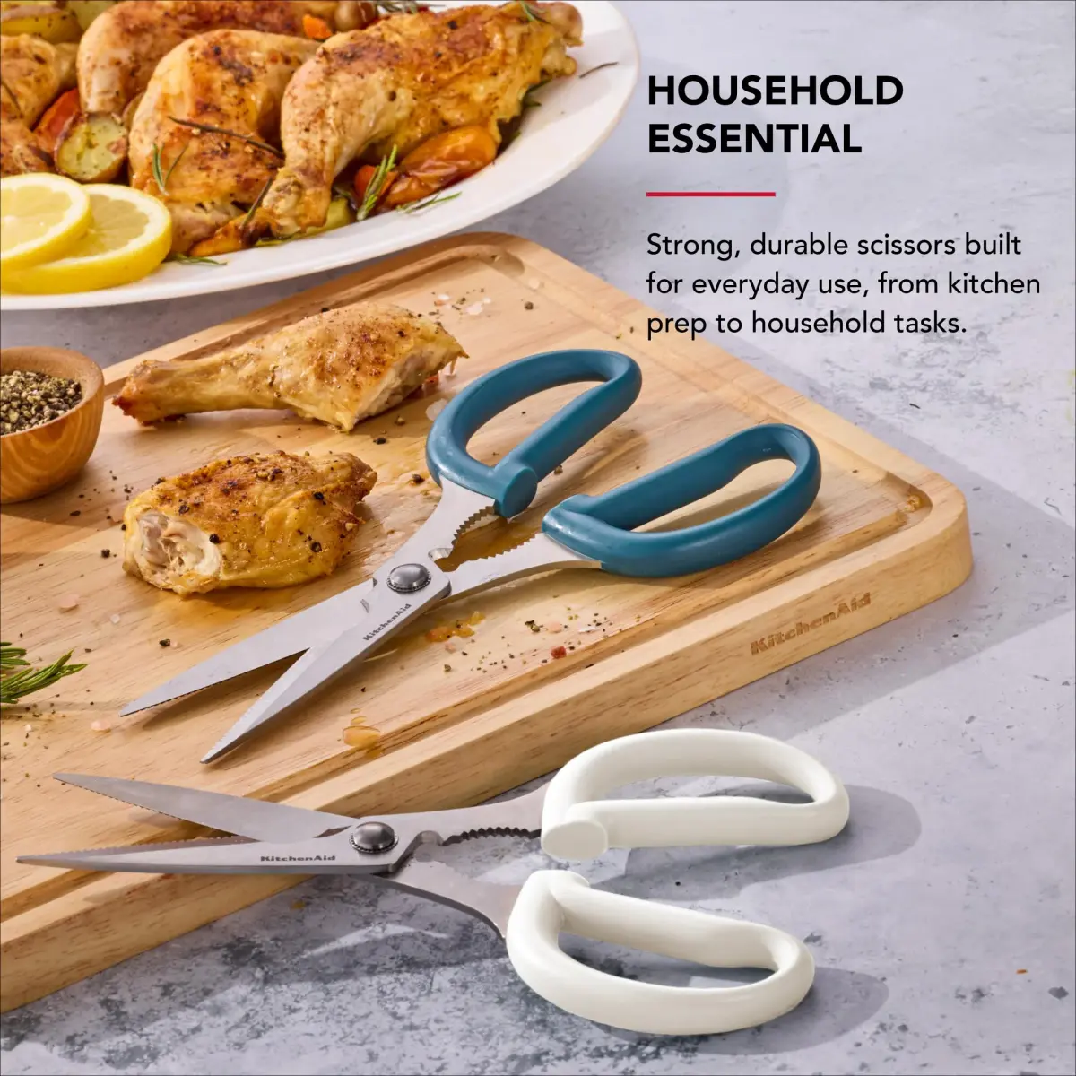 KitchenAid Multipurpose Shear Set with Nutcracker & Bottle Opener, 2-Piece, 31.8 cm (12.63 inches) | Versatile Kitchen & Household Scissors - view 2