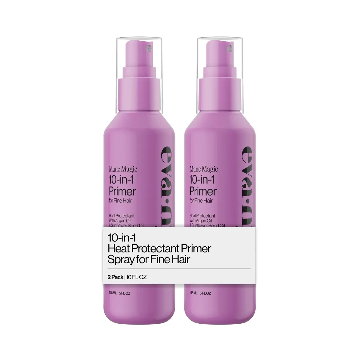 Eva NYC Mane Magic 10-in-1 Heat Protectant Primer Spray 200ml (2 x 10 Fl Oz) | Clinically Proven Anti-Frizz & Faster Blow Dry - main product image