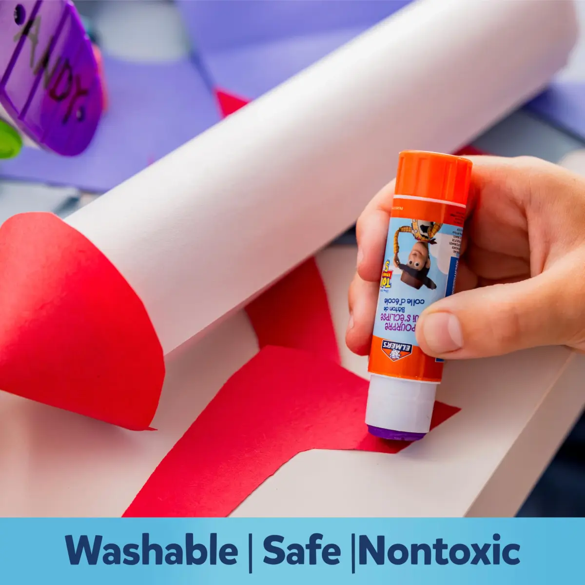 Elmer's Disappearing Purple Glue Sticks Featuring Toy Story Characters, 6 Grams, 12 Count | Acid Free, Photo Safe, Nontoxic & Washable - view 3